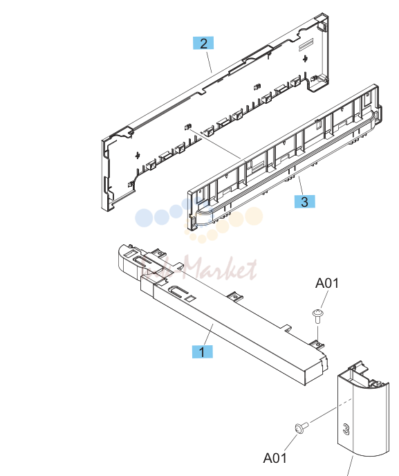 14. 1x500-sheet paper feeder