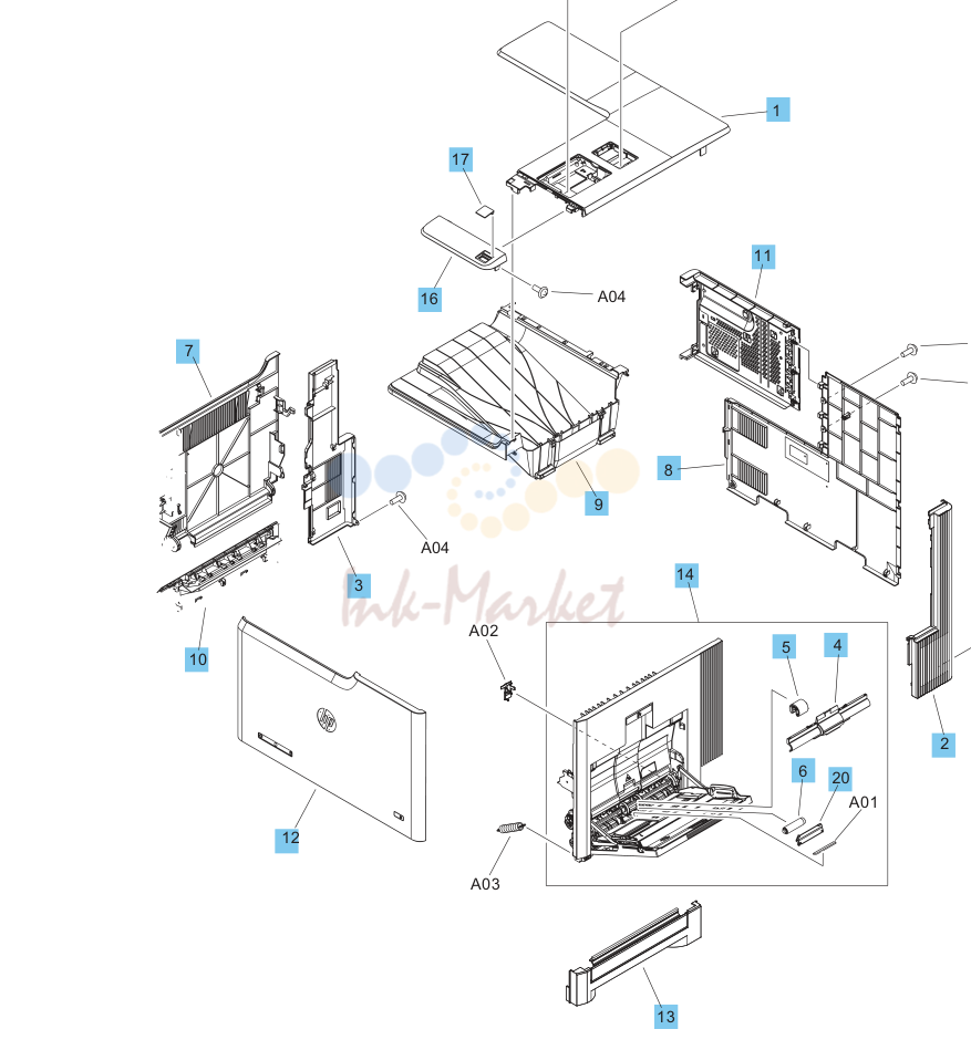 2. Parts and diagrams: Covers