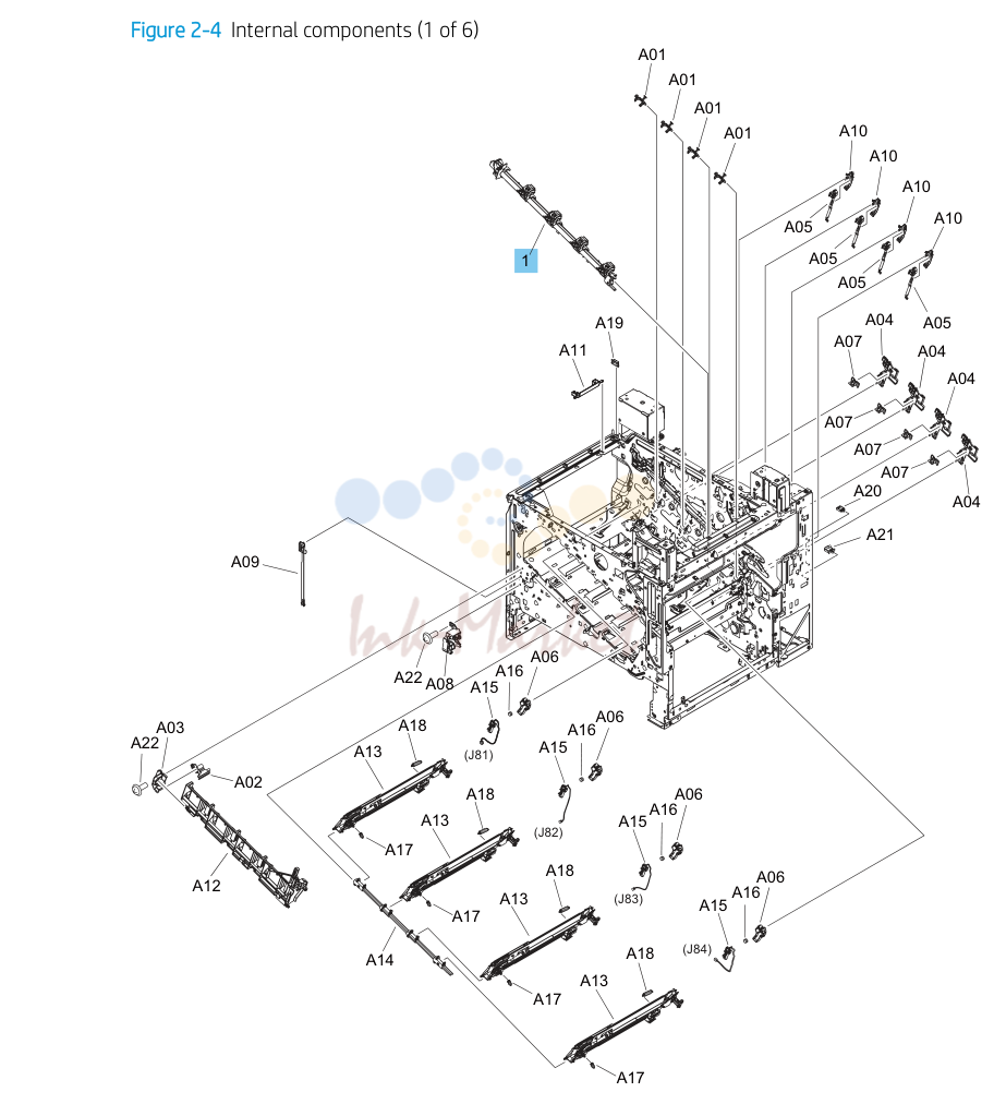 4. Parts and diagrams: Internal components