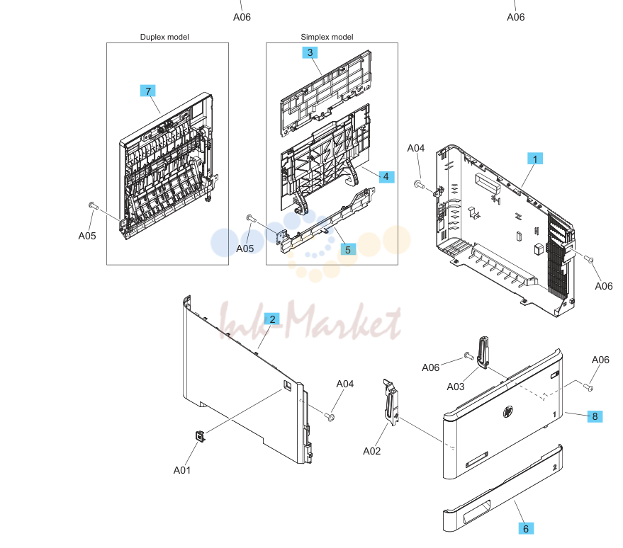 2. Parts and diagrams: Covers and control panels