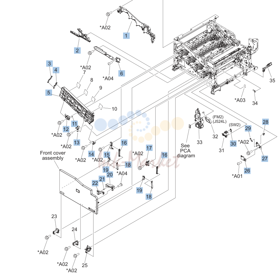 3. Internal components (1 of 9)