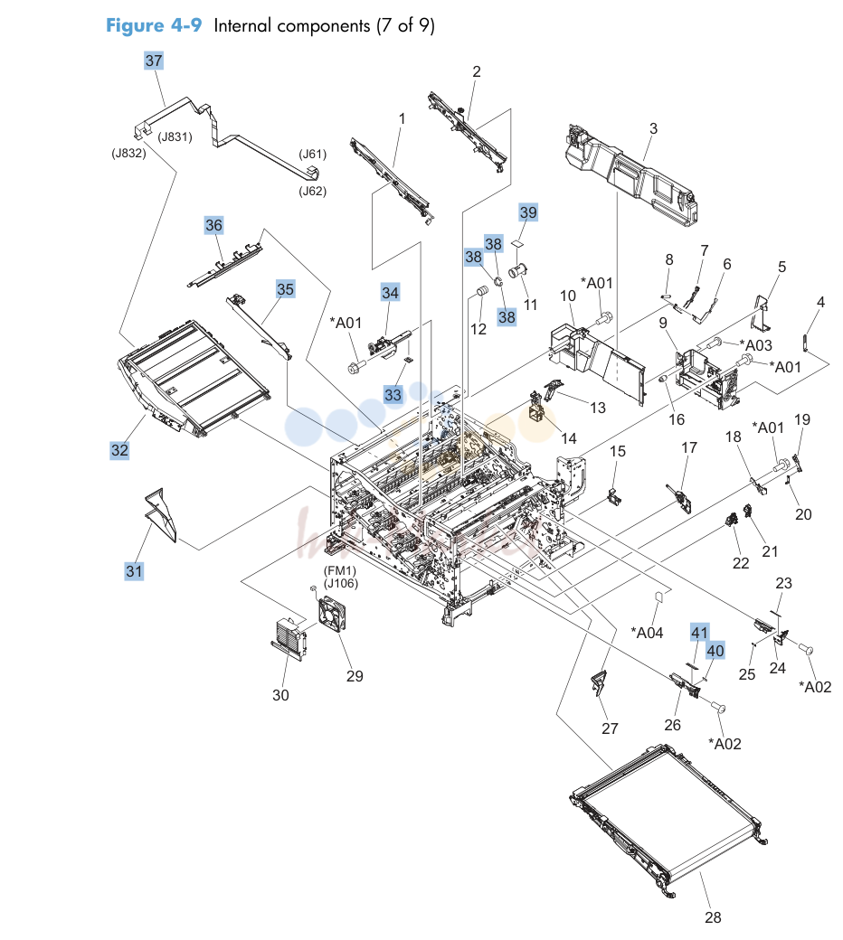 7. Internal components (7 of 9)