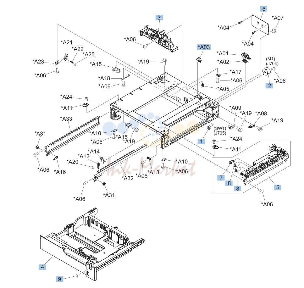 12. 1x500PF internal components