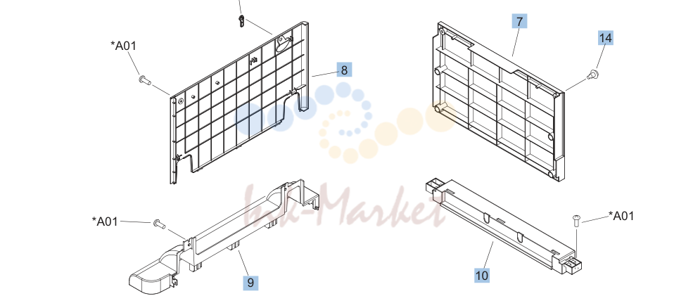13. 3x500 paper feeder