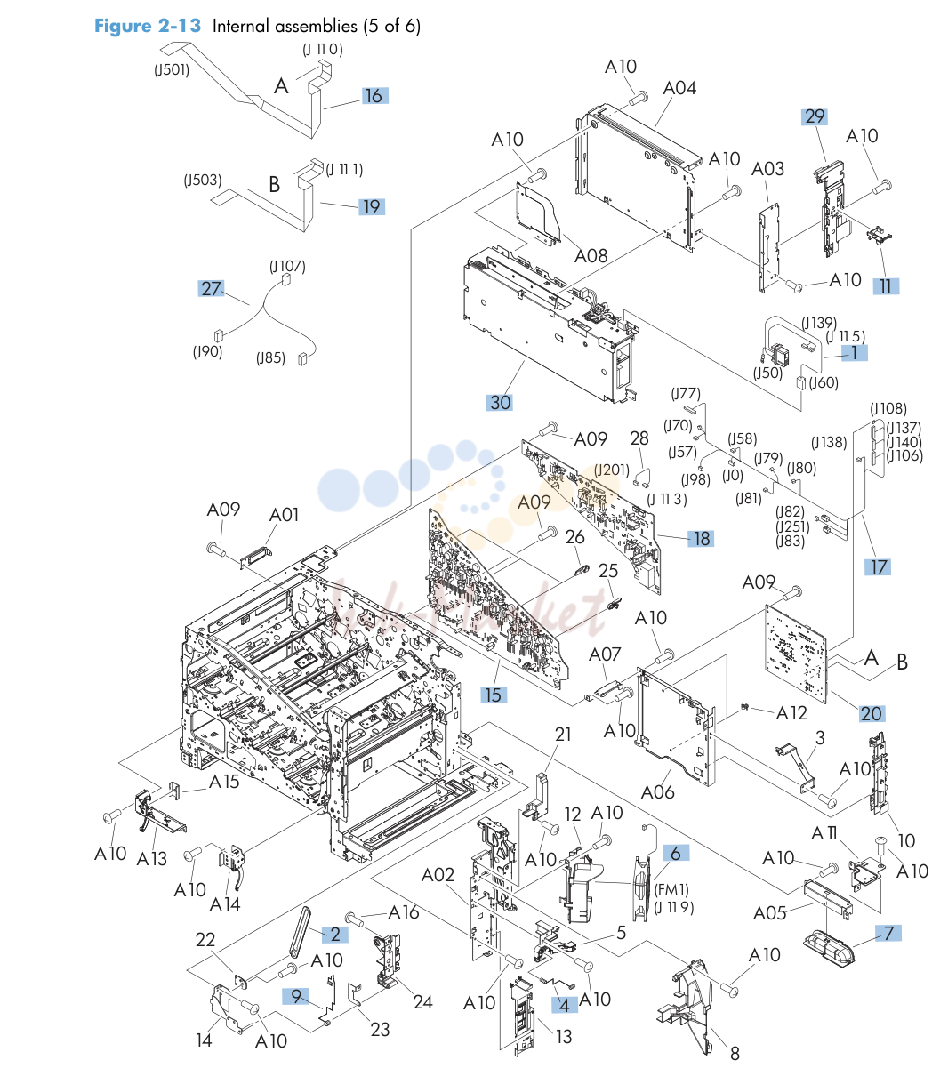 9. Internal assemblies (5 of 6)