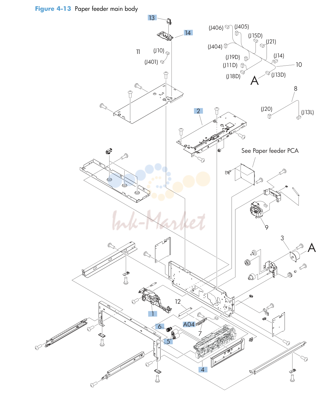 10. Paper feeder main body