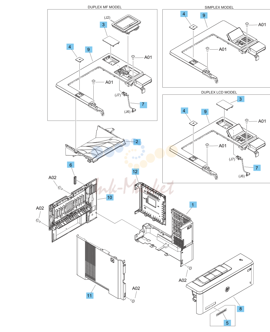 2. Parts and diagrams Covers
