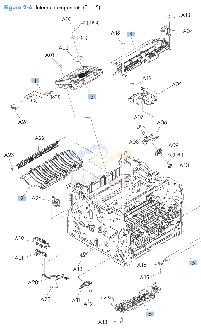 4. Figure 2-6 Internal components (3 of 5)