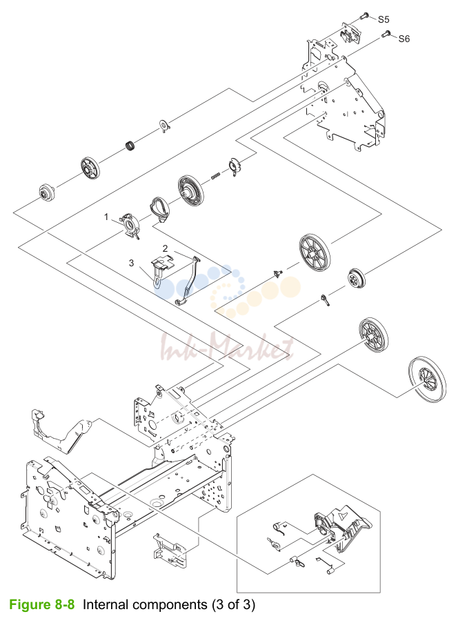 6. Figure 8-8 Internal components (3 of 3)