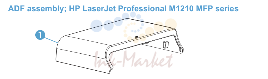 9. ADF assembly; HP LaserJet Professional M1210 MFP series