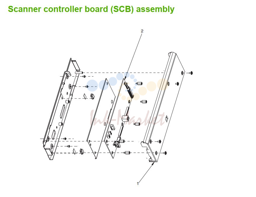 HP M5025 M5035 Scanner controller board SCB assembly