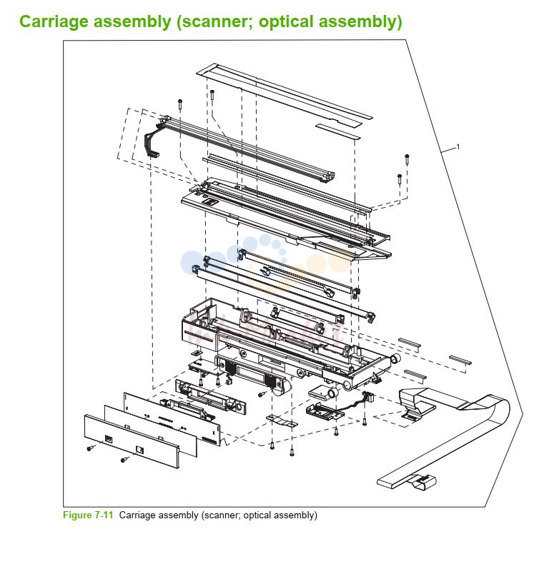 HP M5025 M5035 Carriage assembly scanner optical assembly