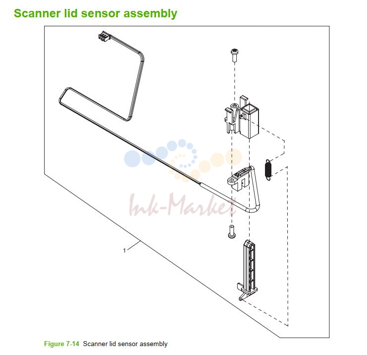 HP M5025 M5035 Scanner lid sensor assembly