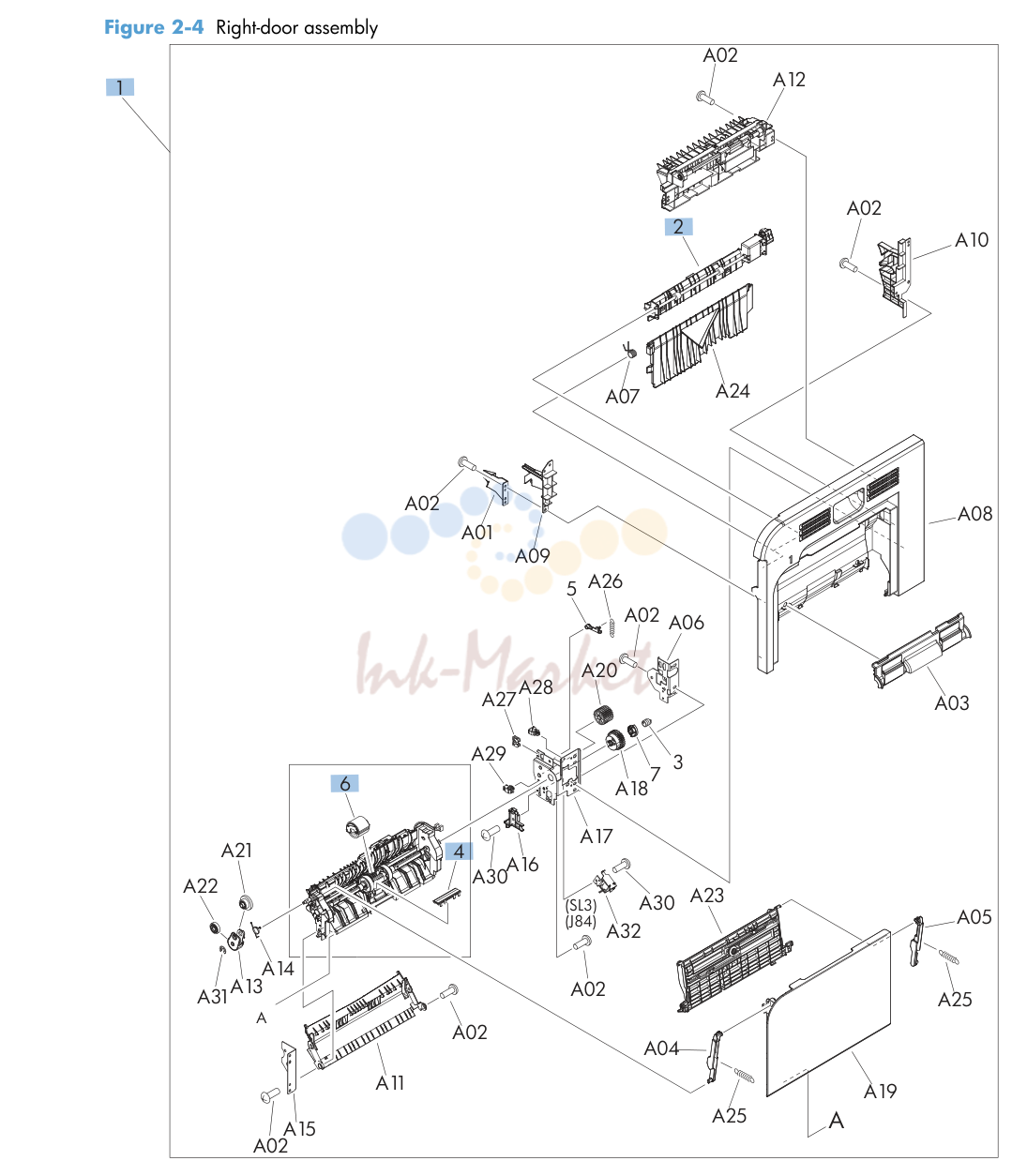 3. Right-door assembly