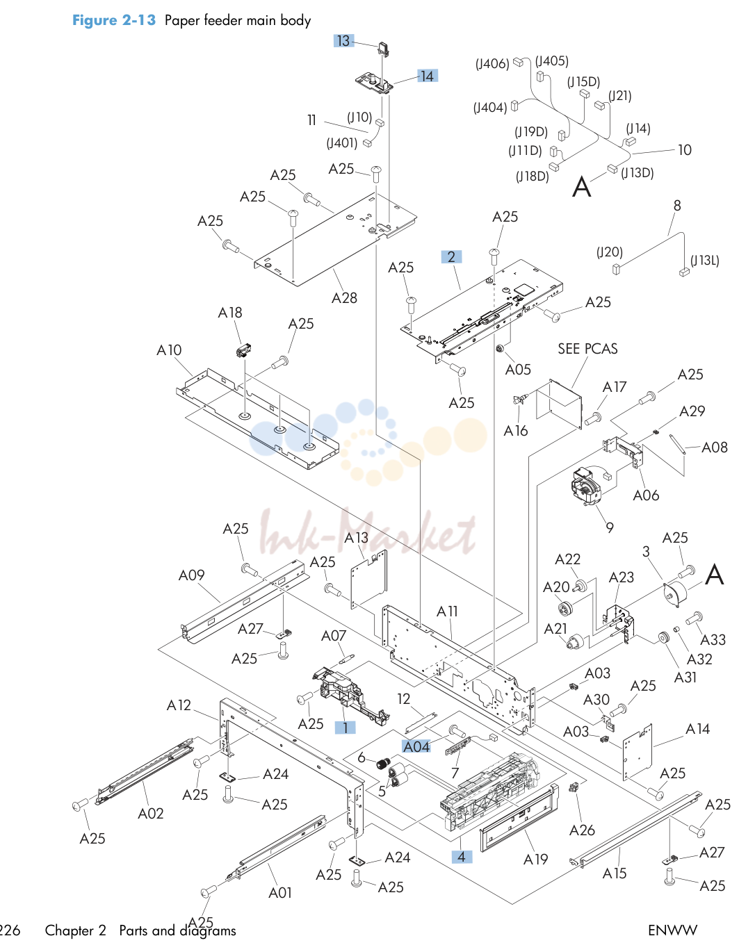 10. Paper feeder main body