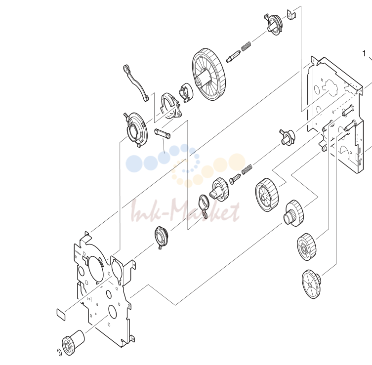 16. Drum feed drive assembly