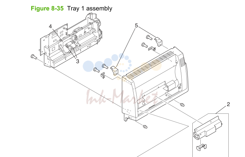 23. Tray 1 assembly