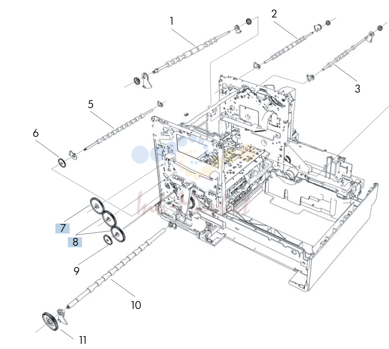 4. Figure 2-6 Internal assemblies (2 of 3)