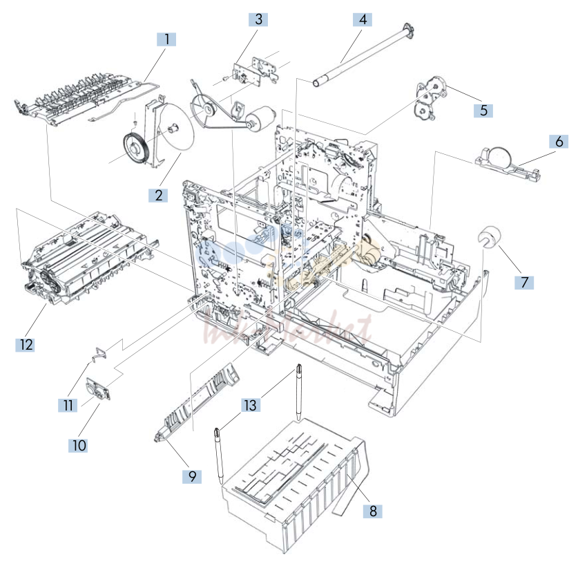 5. Figure 2-7 Internal assemblies (3 of 3)