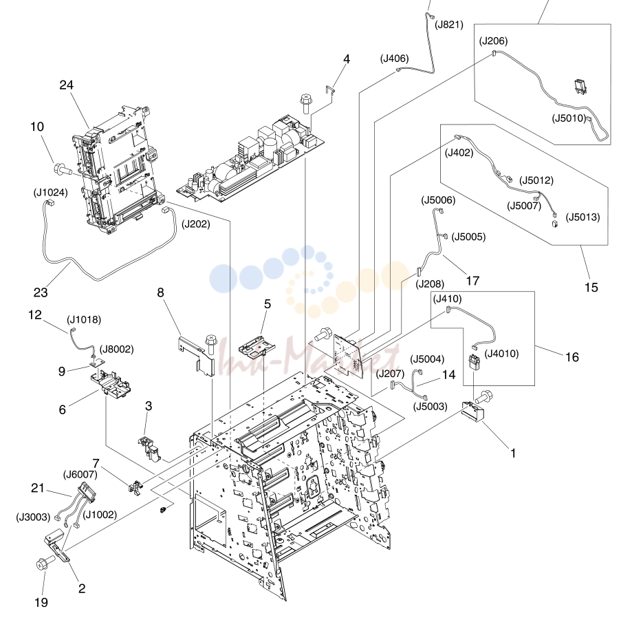 6. Figure 7-8 Internal components (4 of 5)