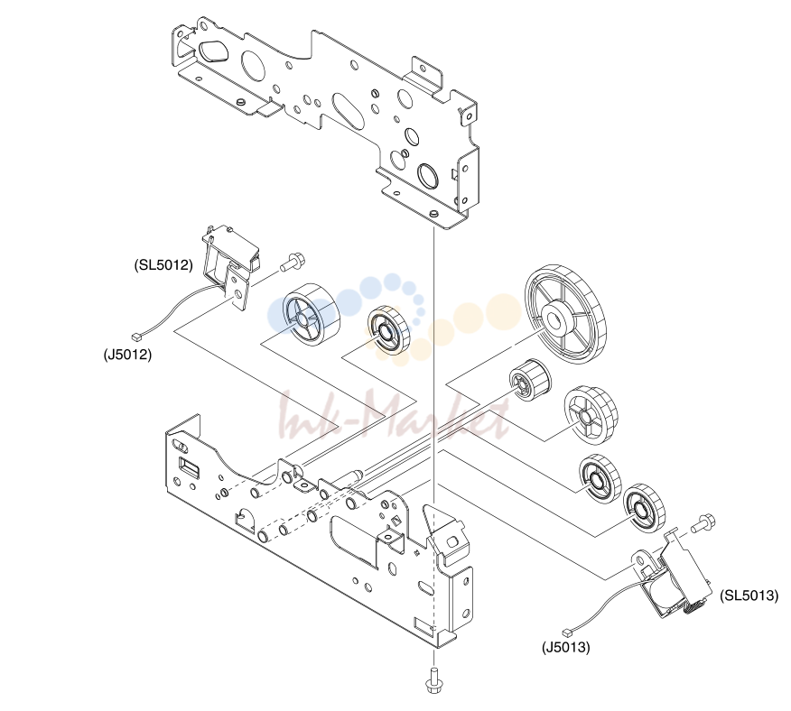 8. Paper-pickup drive assembly