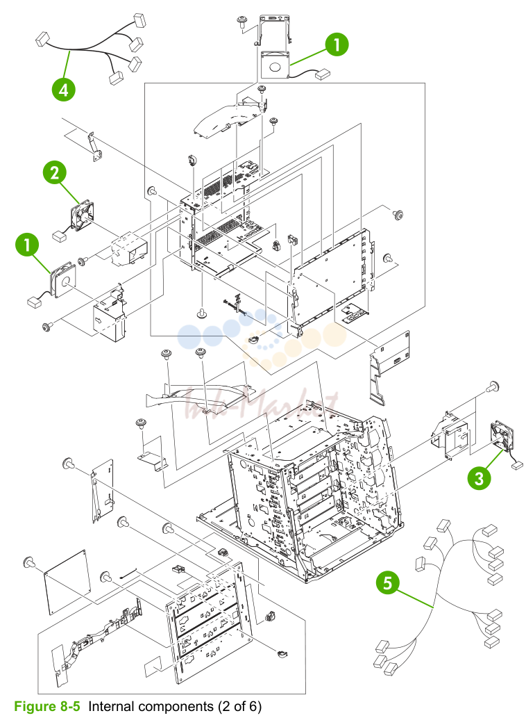 5. Figure 8-5 Internal components (2 of 6)