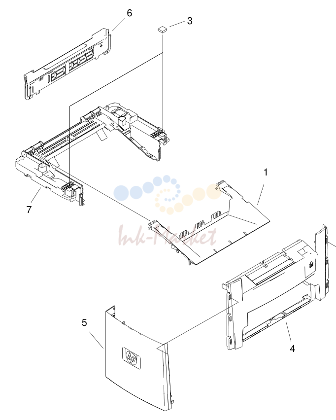 9. External covers, printer (product base)