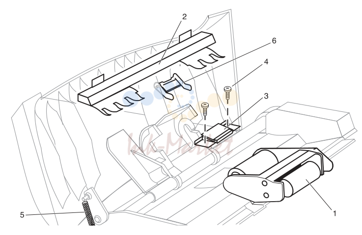 3. Figure 7-3. ADF rollers and separation pad