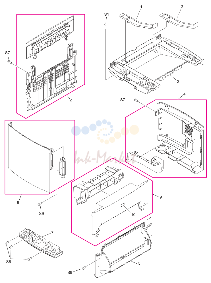 5. Figure 7-6. Printer covers