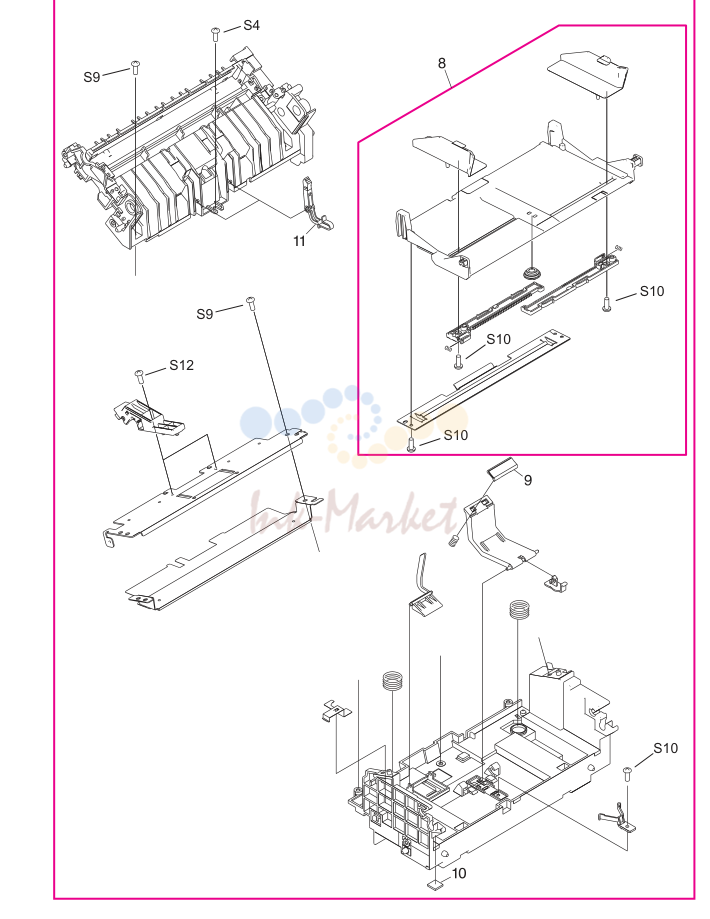 13. Figure 7-15. Paper-pickup assembly (2 of 2)