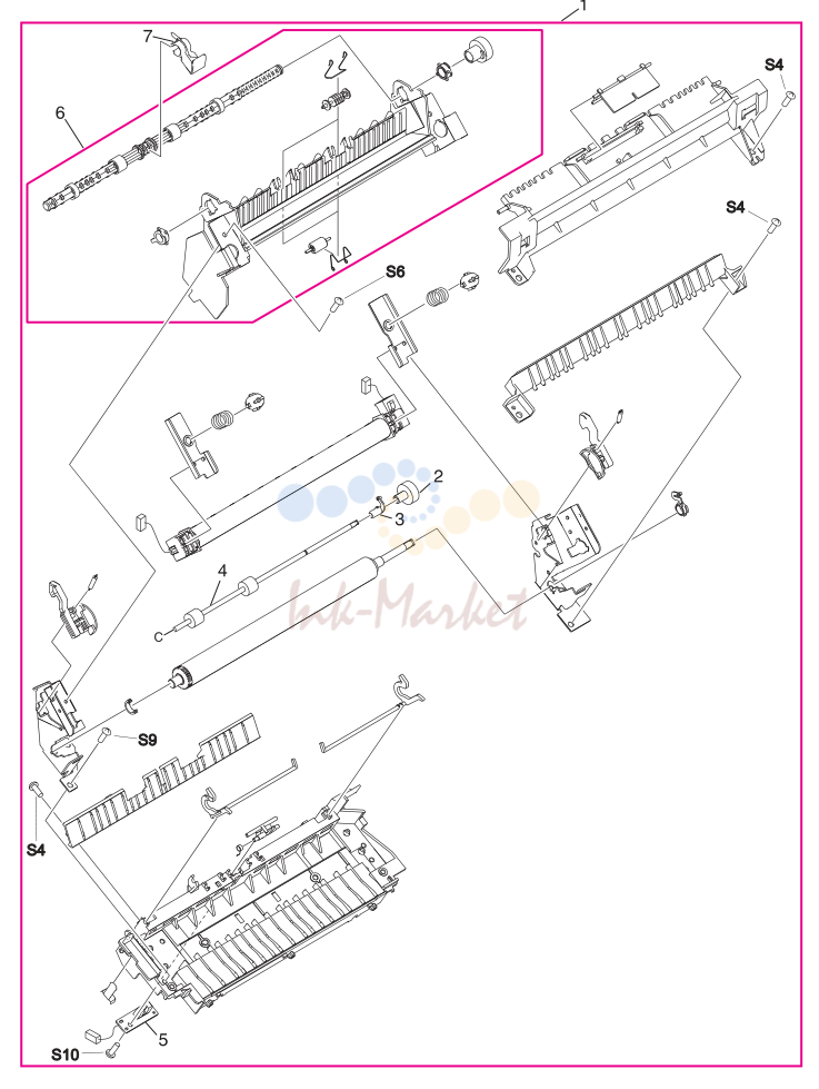14. Figure 7-16. Fuser assembly