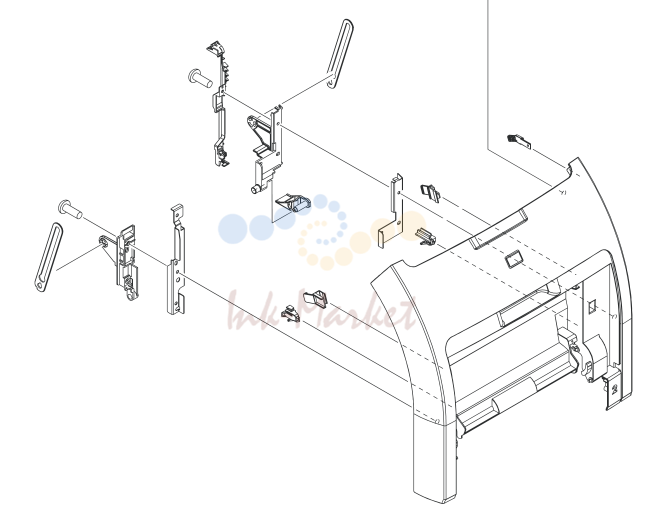 3. Figure 7-3 Front-cover assembly (simplex model)