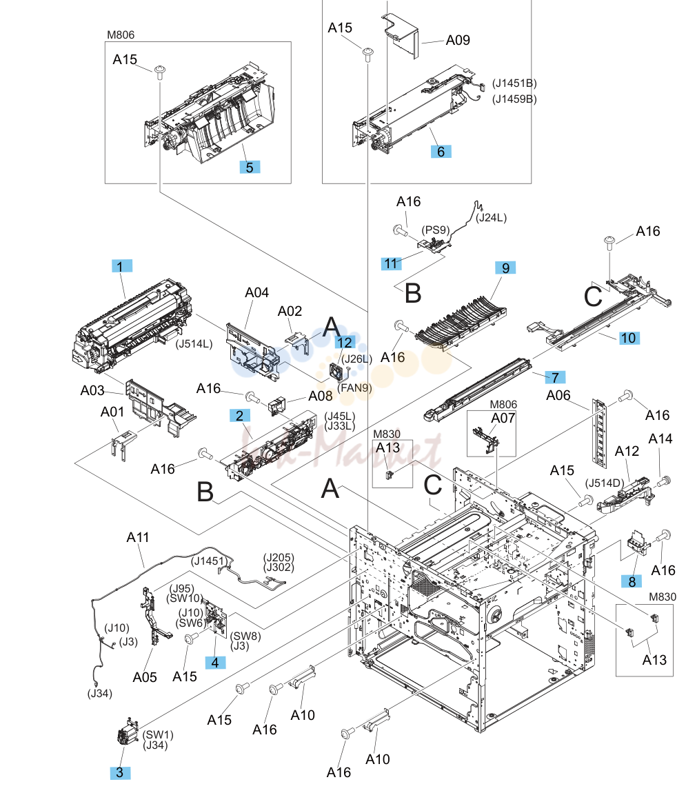 8. Internal assemblies (2 of 4)