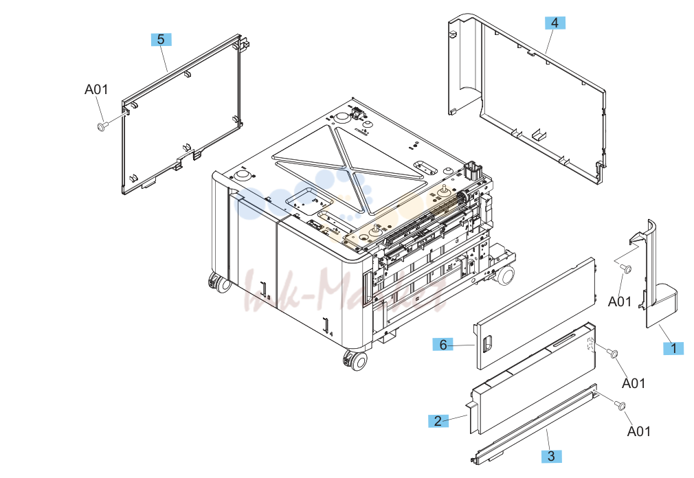 11. 3500-sheet paper feeder (HCI)