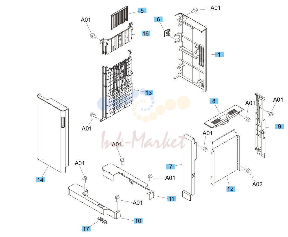 14. Stapler stacker/booklet maker