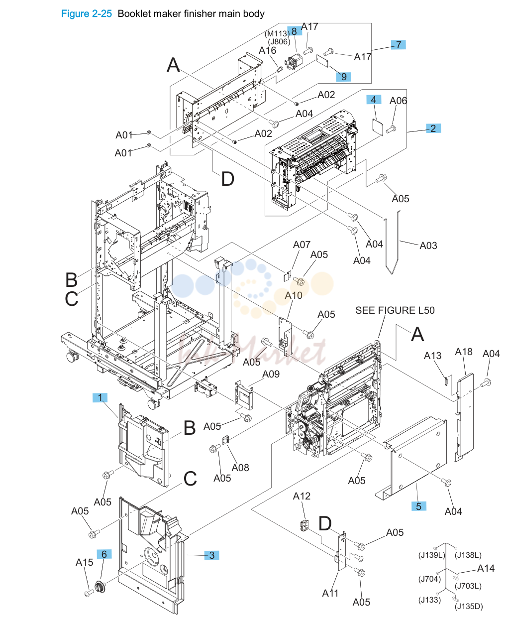 20. Booklet maker finisher main body