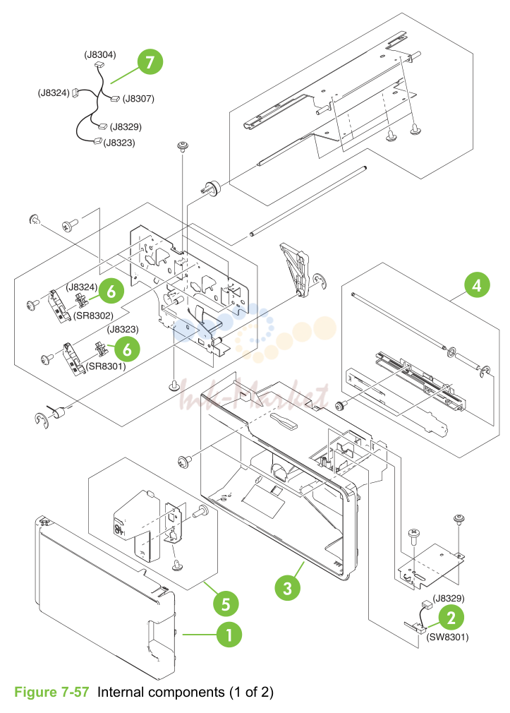 30. Figure 7-57 Internal components (1 of 2)