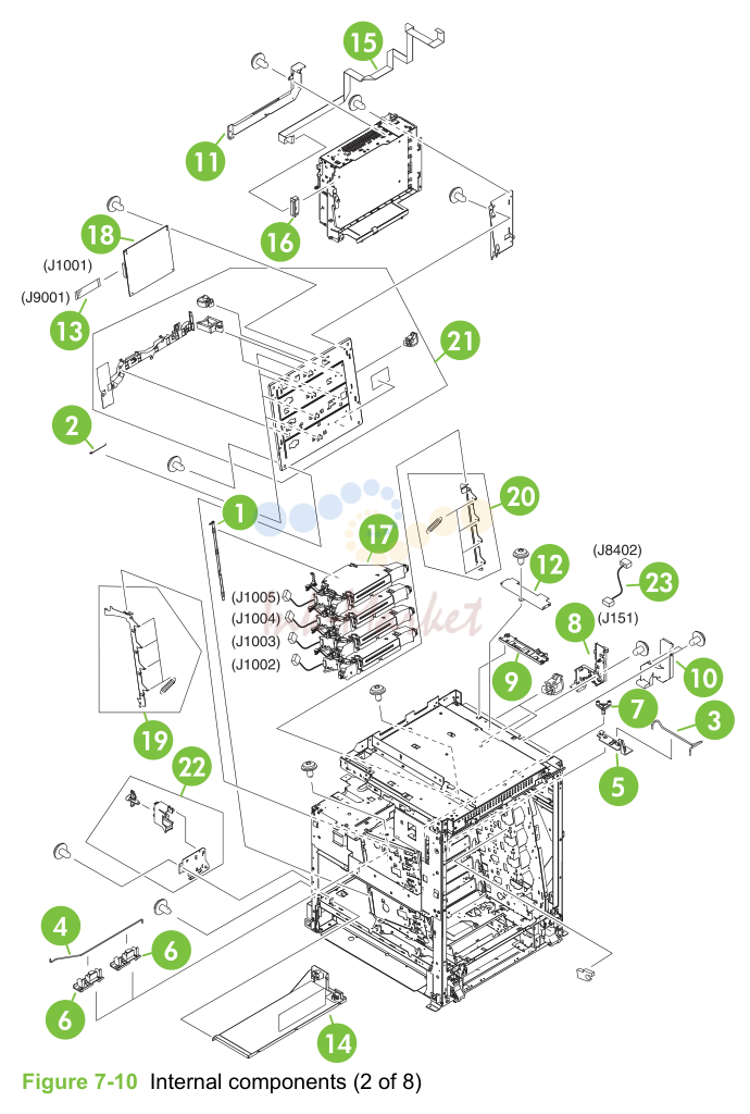 5. Figure 7-10 Internal components (2 of 8)