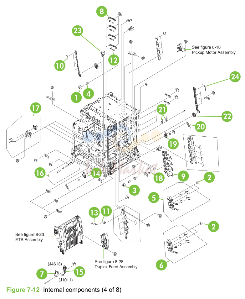 7. Figure 7-12 Internal components (4 of 8)