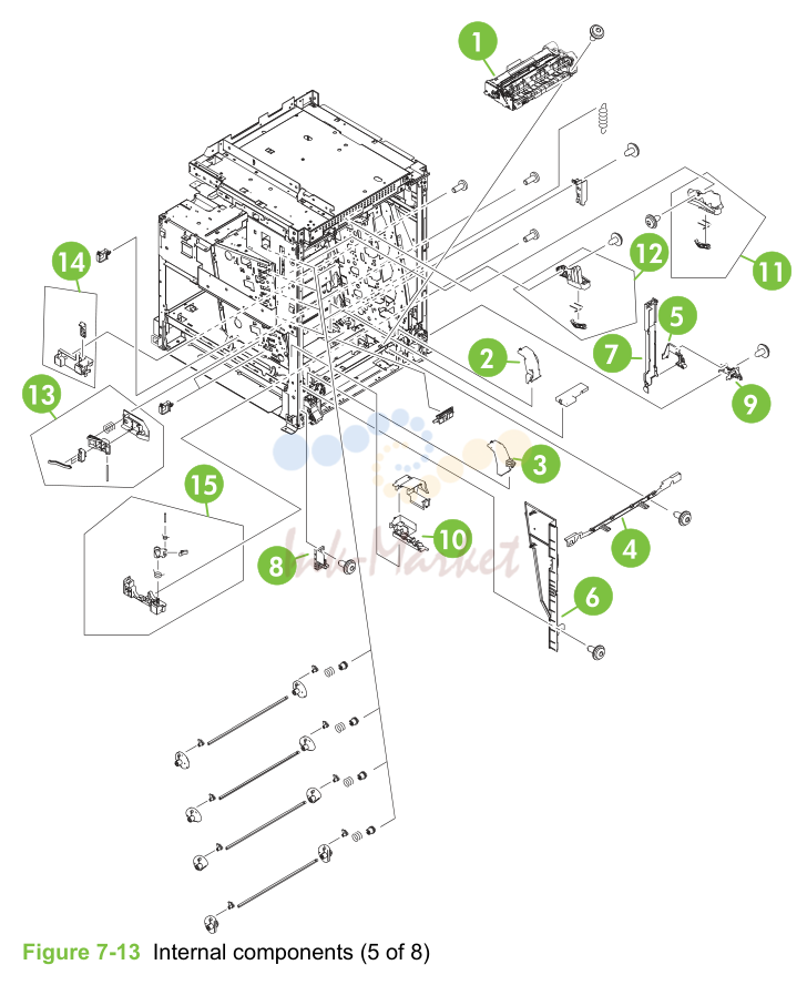 8. Figure 7-13 Internal components (5 of 8)