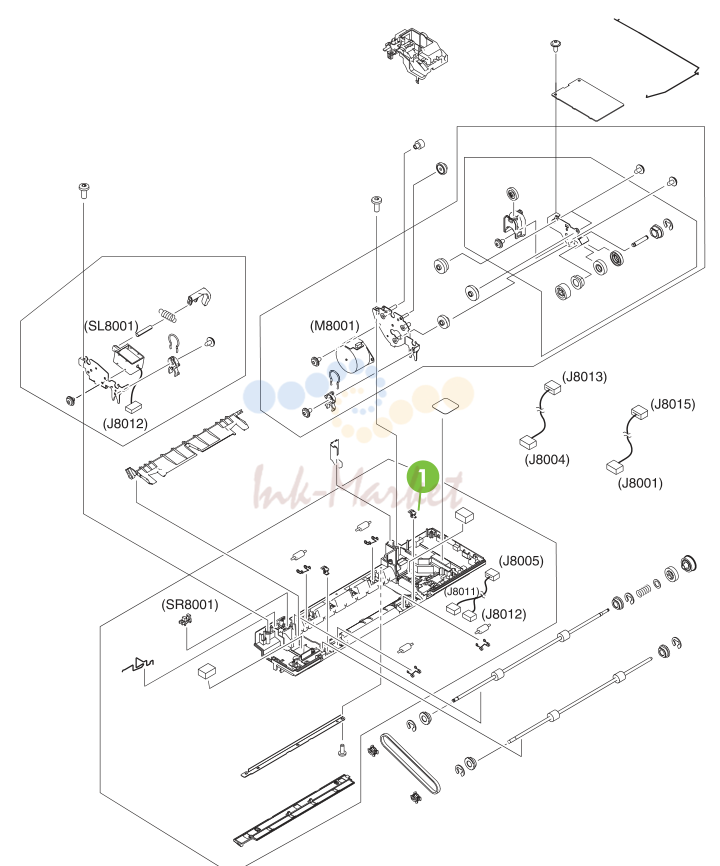 17. Figure 7-27 Duplexing unit (2 of 2)