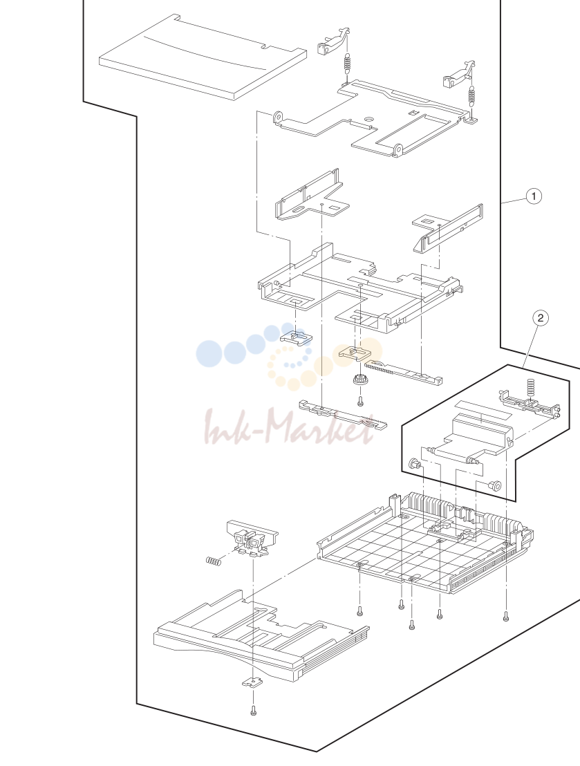 2. Assembly 2: Standard 250 Sheet Paper Tray