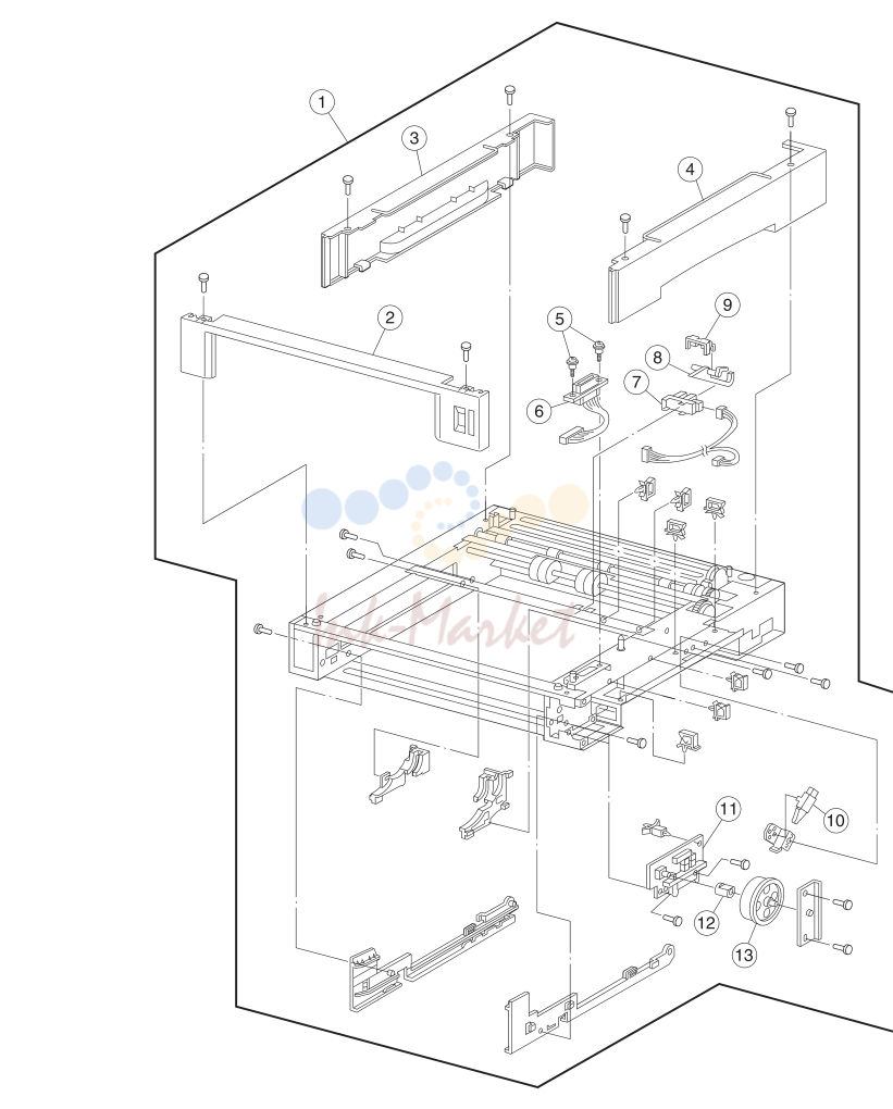10. Assembly 10: Optional 250-Sheet Feeder