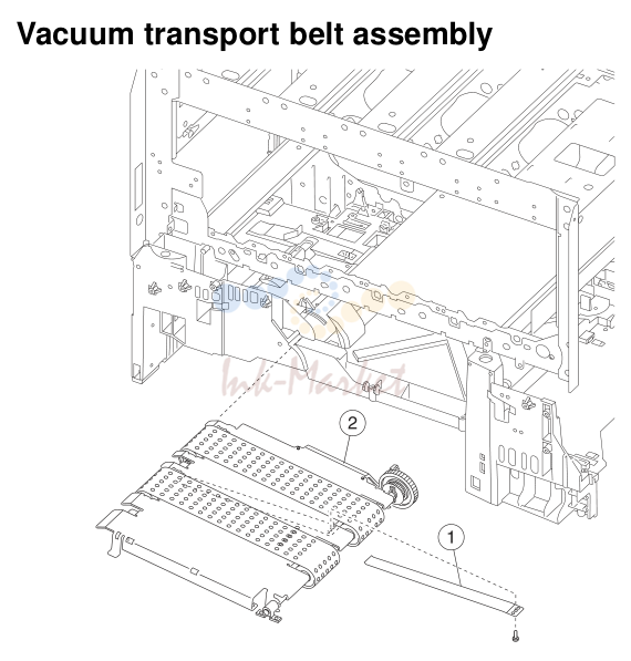 6. Assembly 5: Vacuum transport belt assembly