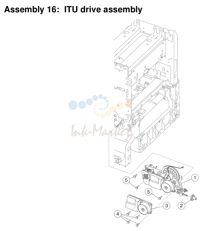 10. Assembly 16: ITU drive assembly