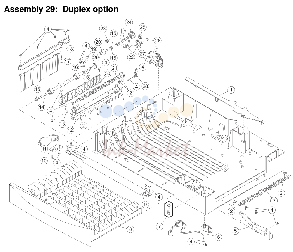 25. Assembly 29: Duplex option