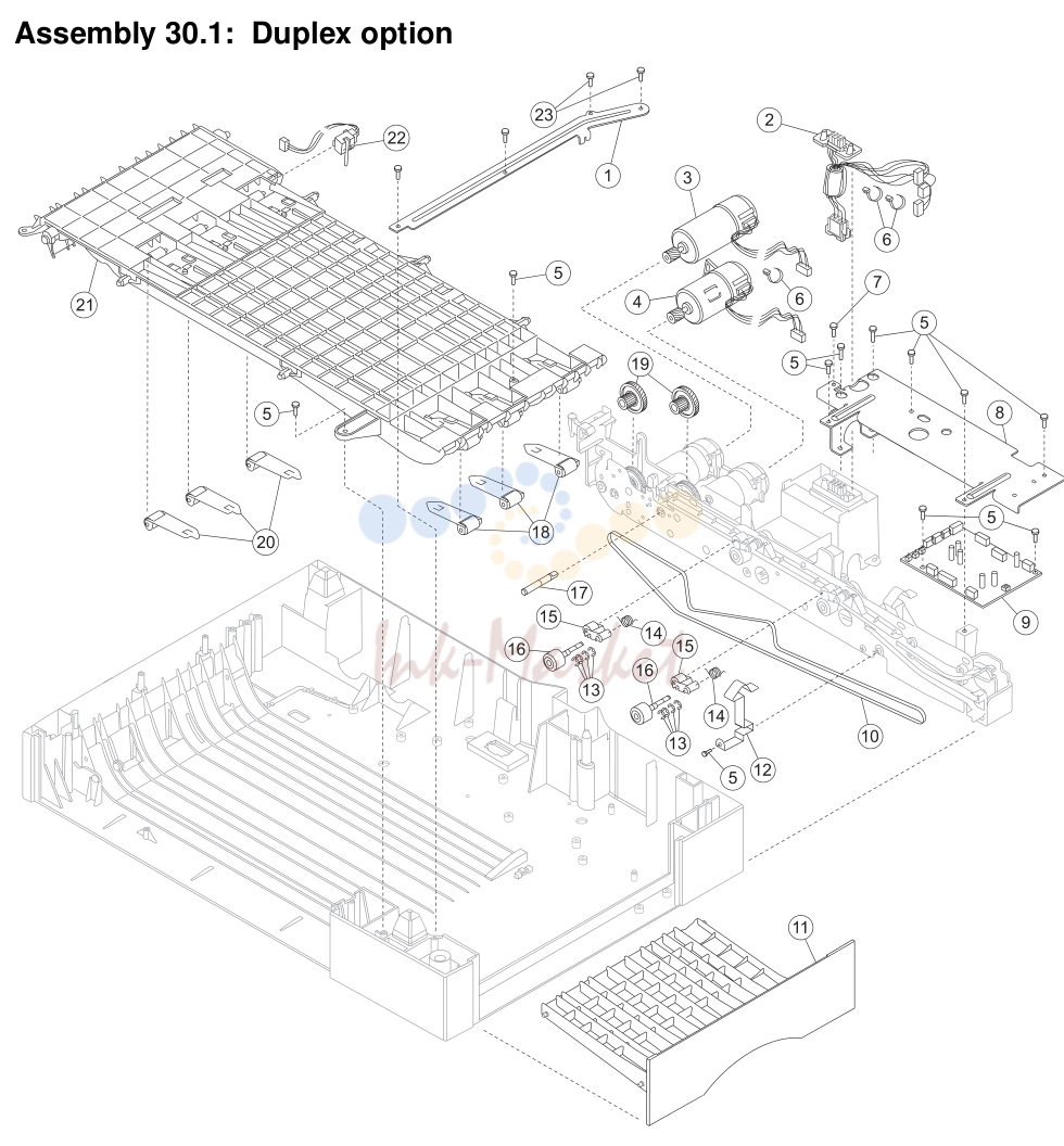 19. Assembly 30.1: Duplex option