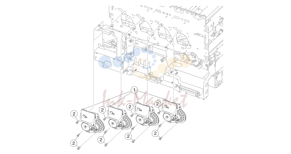 10. Assembly 21: Cartridge drive assembly