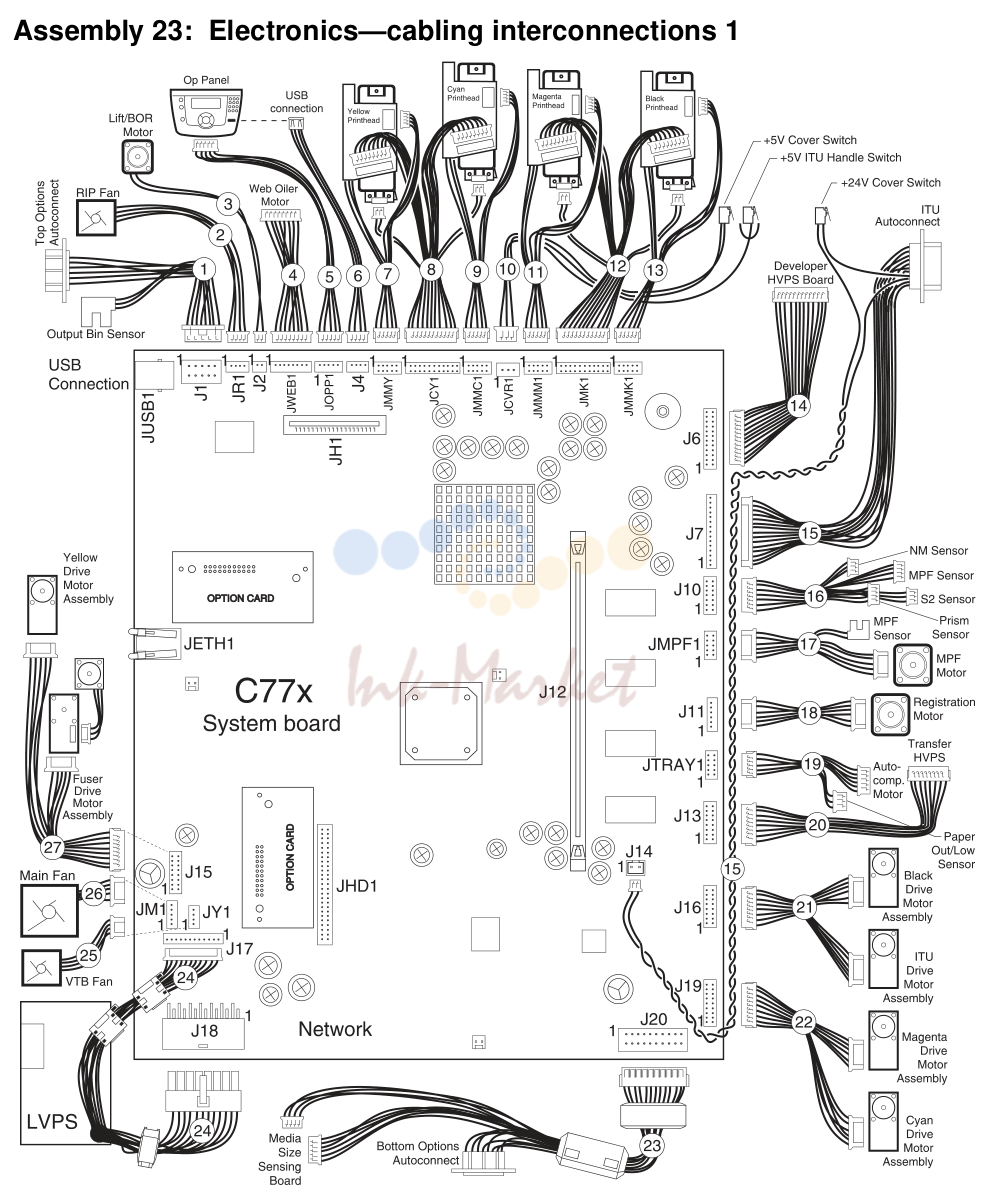 12. Assembly 23: Electronics-cabling interconnections 1
