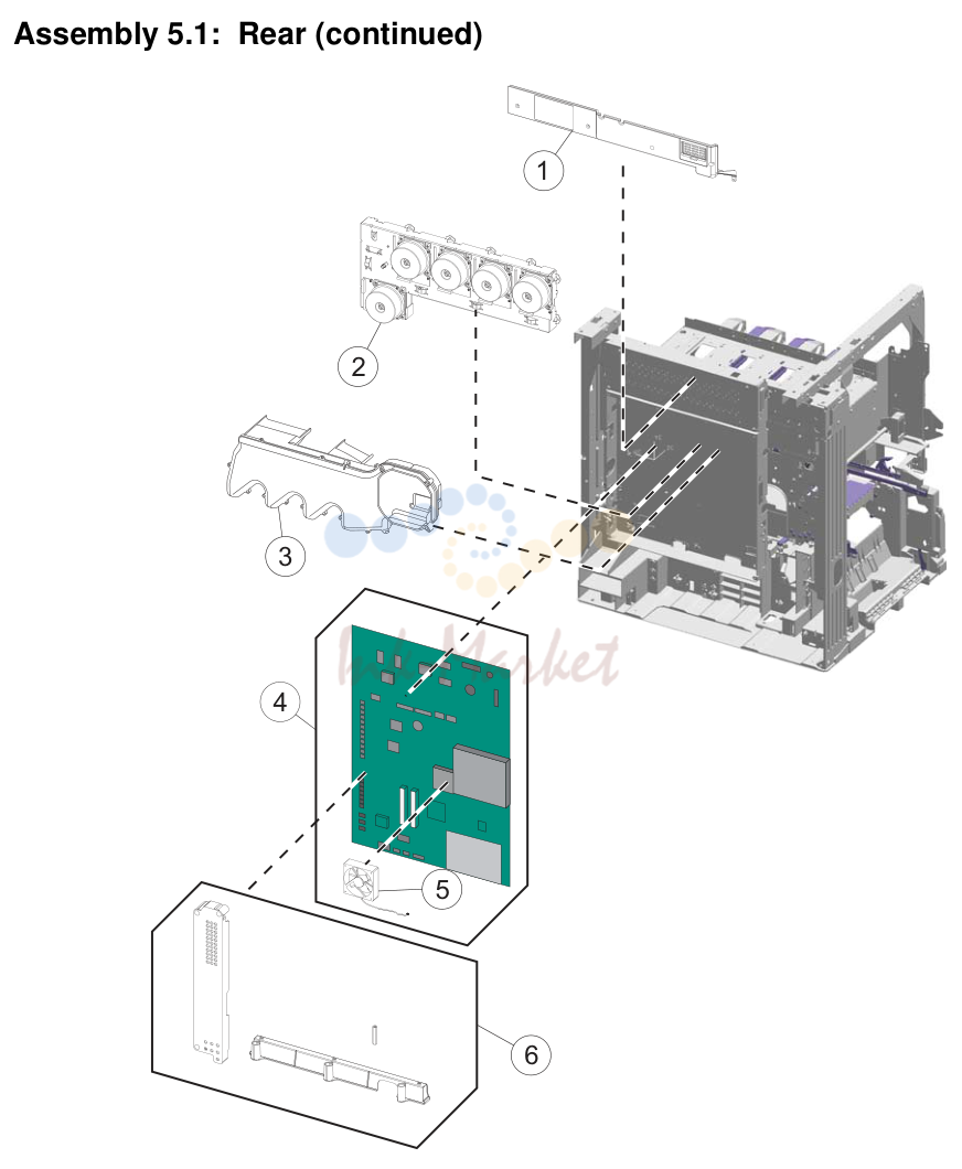 8. Assembly 5.1: Rear (continued)